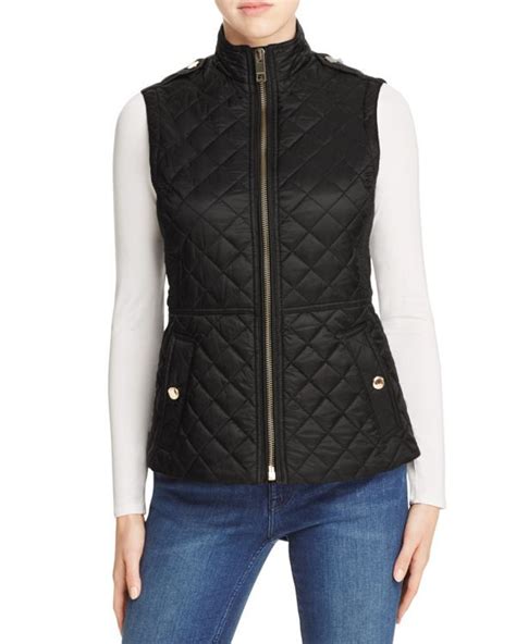 burberry long quilted vest|burberry quilted vest women.